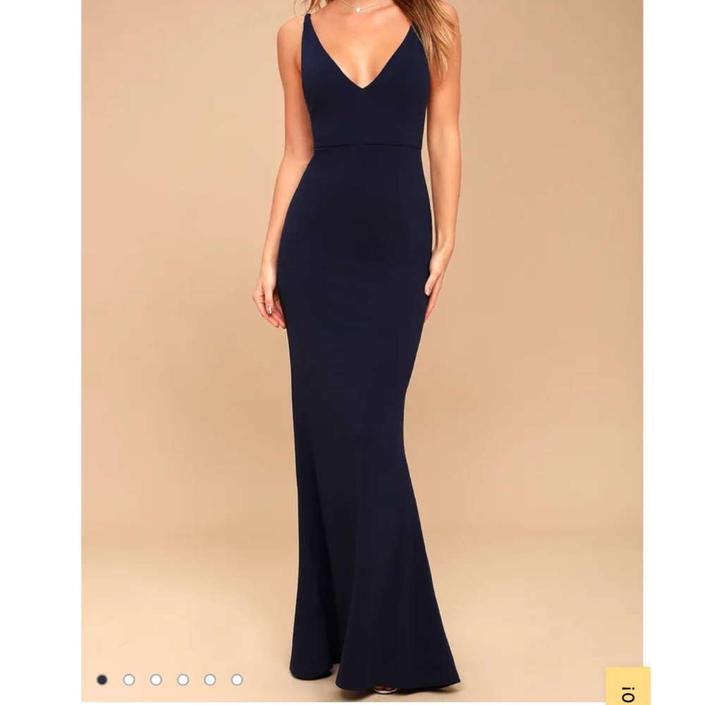 🦋Lulu’s Navy Melora Mermaid / Trumpet Gown